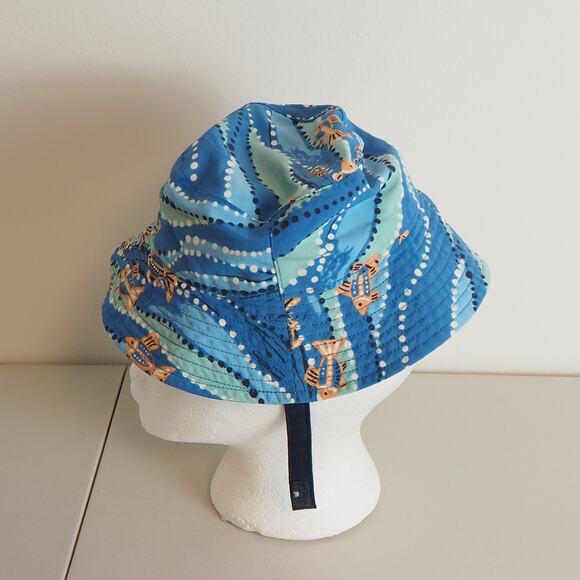 Patagonia Baby Sun Bucket Hat - Kids' with Velcro Strap  Size 12M Fish Theme‎ - Picture 2 of 9